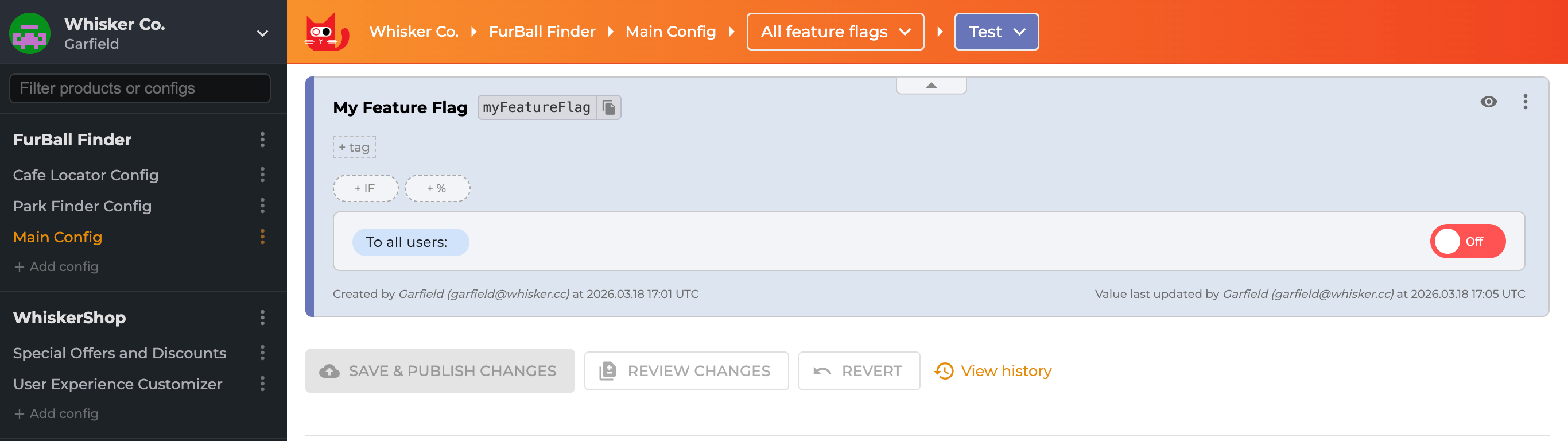 My Feature Flag Off