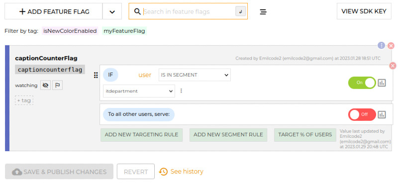 configcat flag setup photo