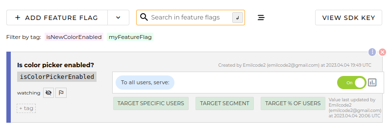 Configure Flag