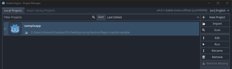 Opening the starter code