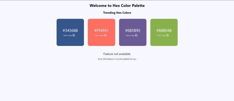 Screenshot of sample app - feature flag off