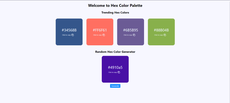 Screenshot of sample app