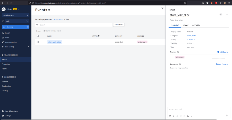 Snapshot of details for creating a source