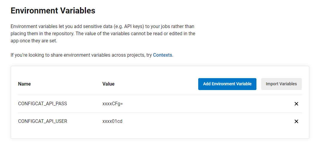 CircleCI Orb secrets
