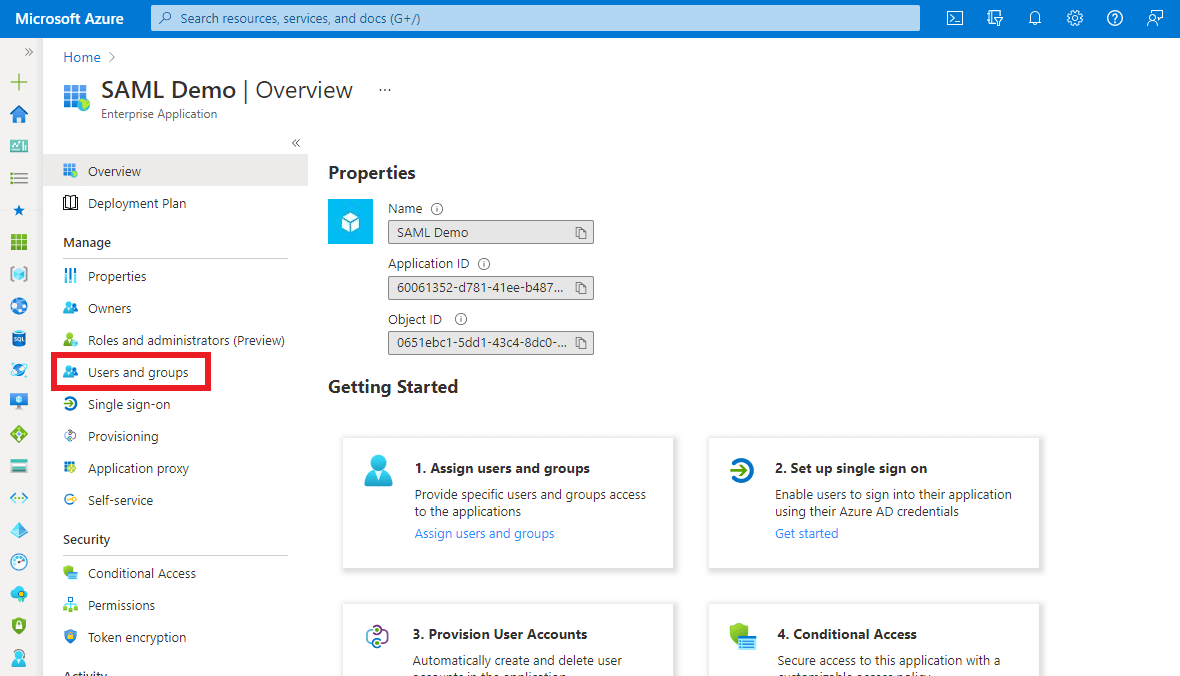 Entra ID users and groups