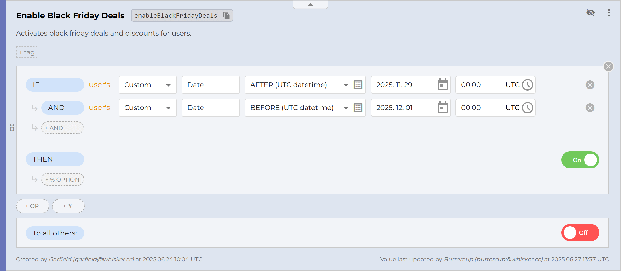 Black Friday sale example
