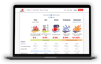 Laptop with the plans table.